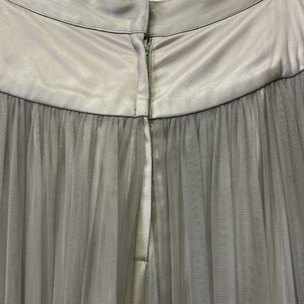 Carmen Mark Valvo beaded lace and mesh long skirt - Picture 10 of 13